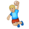 Person Playing Handball - Medium Light emoji on Samsung